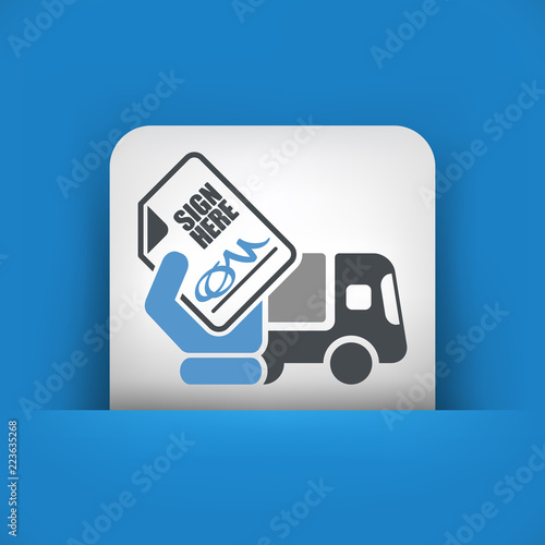 Delivery document sign