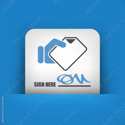 Signing up for receipt document