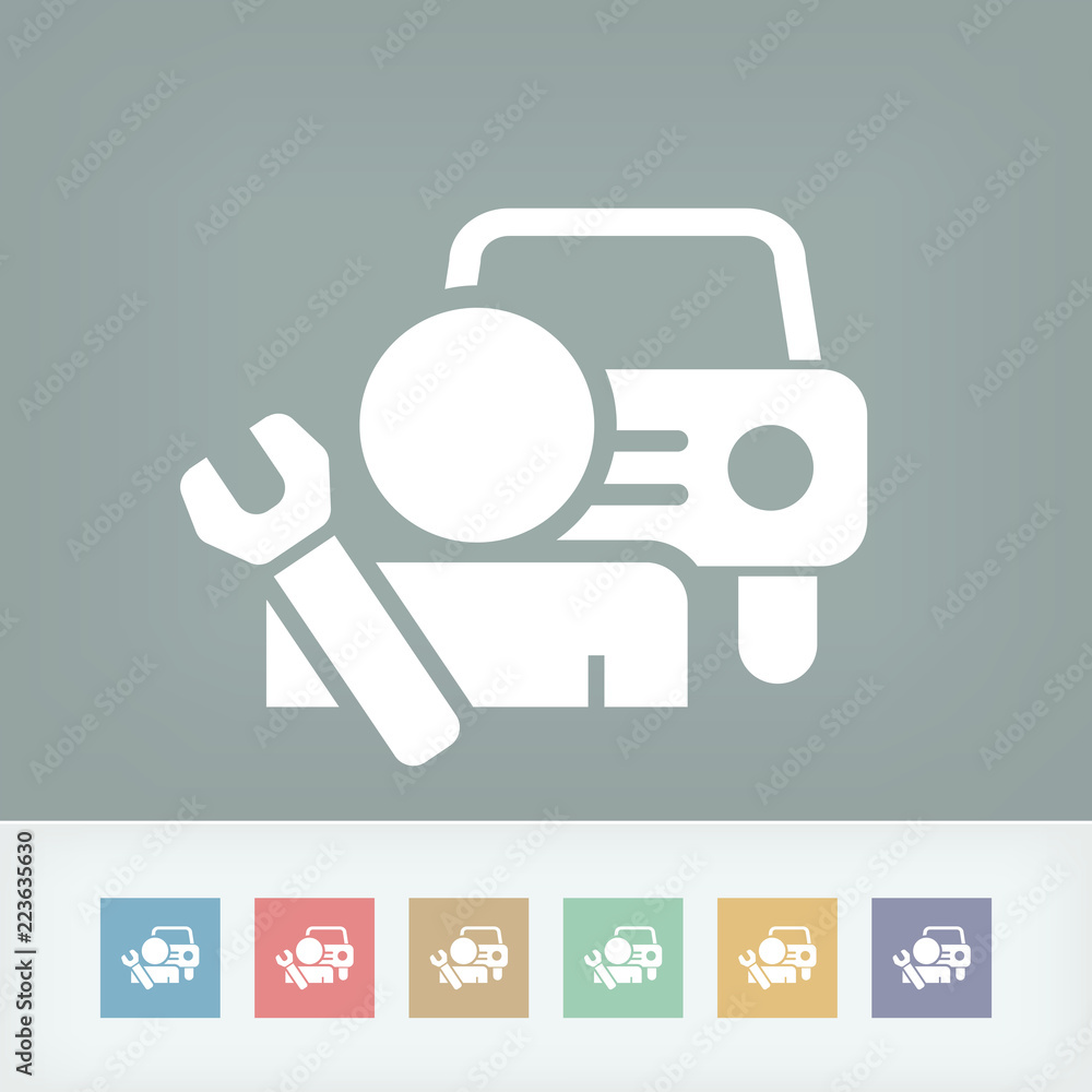Car assistance icon concept Car assistance icon concept