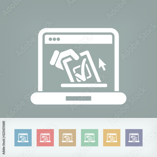 Vote web concept