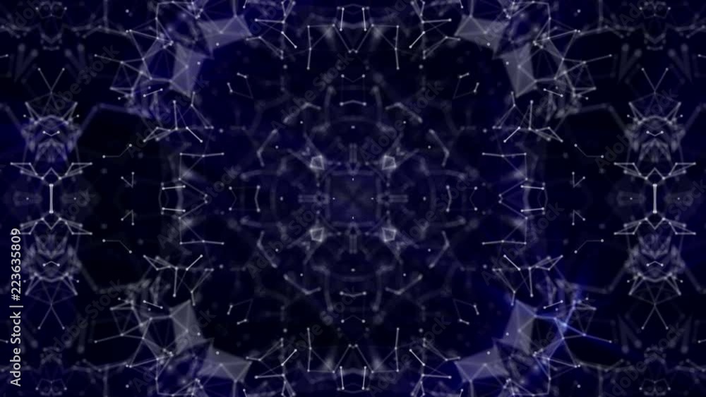 an abstract pattern of light moving particles emitted by a blue glow. 3D rendering an abstract pattern of light moving particles emitted by a blue glow. 3D rendering