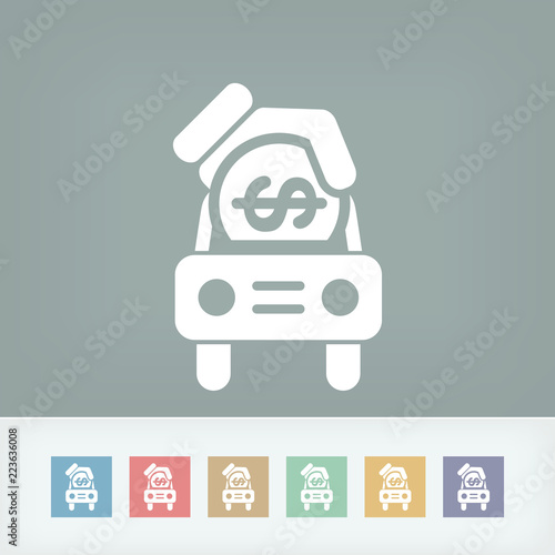 Car money icon