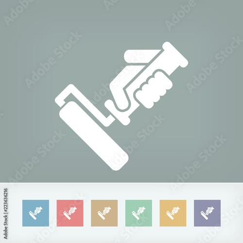 Painter roll icon