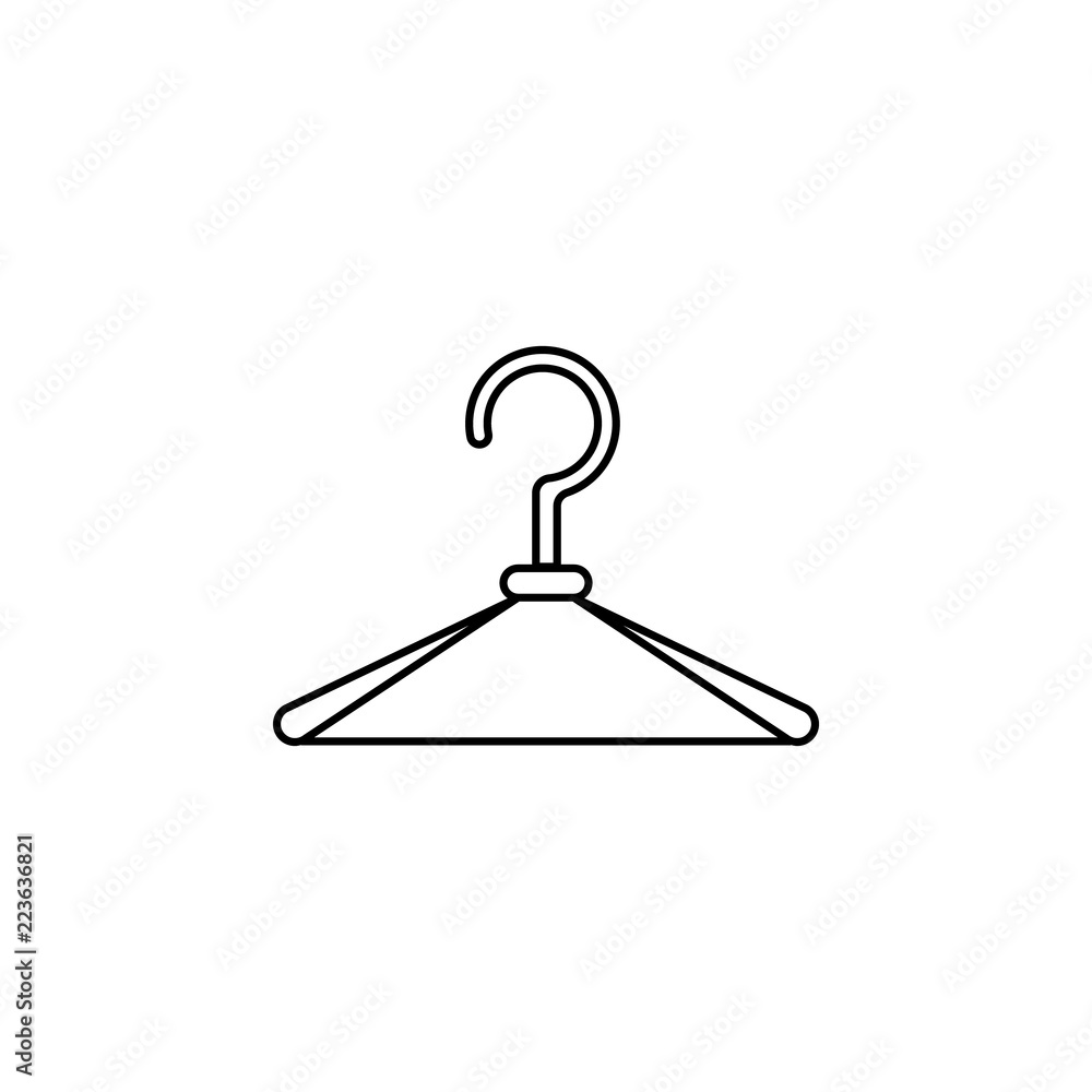 Hanger, closet icon. Element of clothes icon for mobile concept and web apps. Thin line Hanger, closet icon can be used for web and mobile Hanger, closet icon. Element of clothes icon for mobile concept and web apps. Thin line Hanger, closet icon can be used for web and mobile
