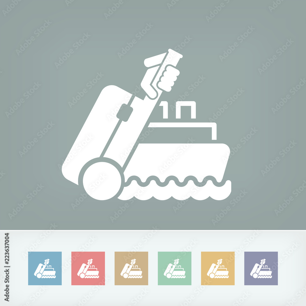 Fototapeta premium Ship travel