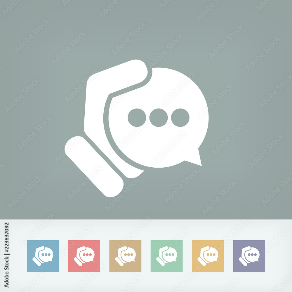 Obraz premium Chat icon