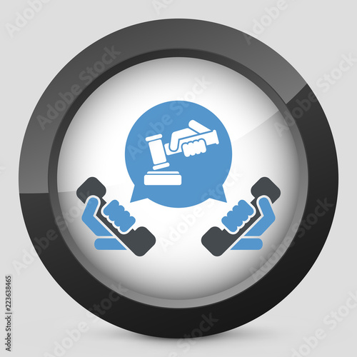Legal assistance icon
