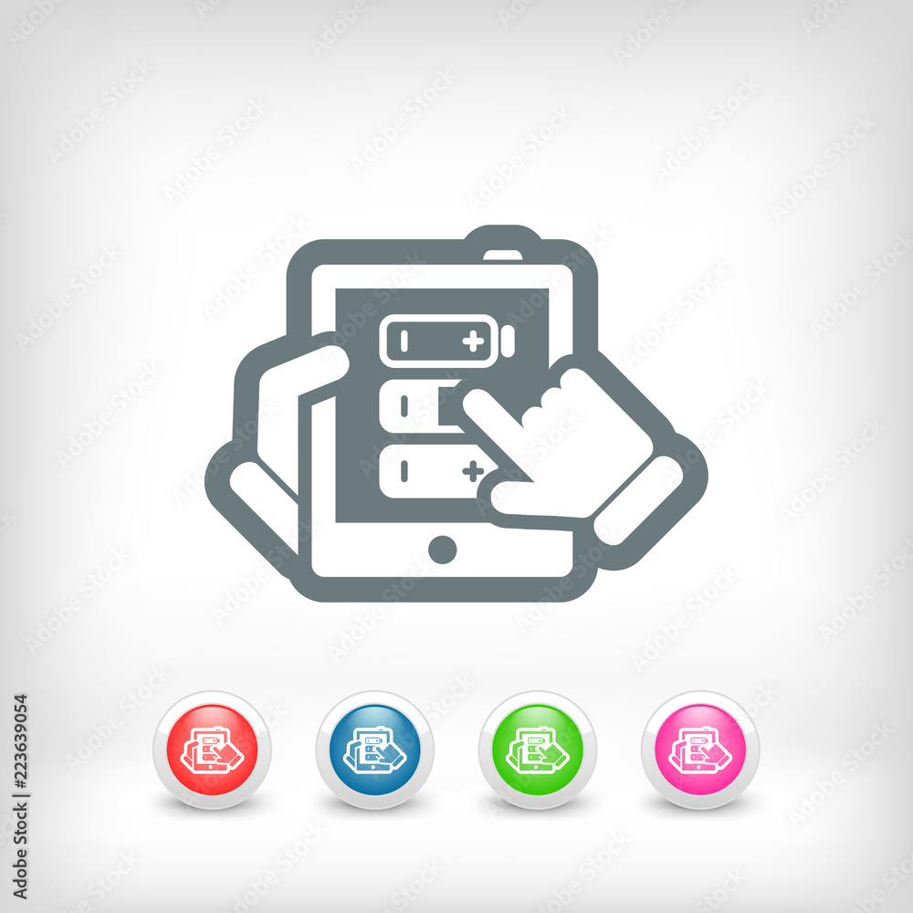 Tablet battery concept Tablet battery concept