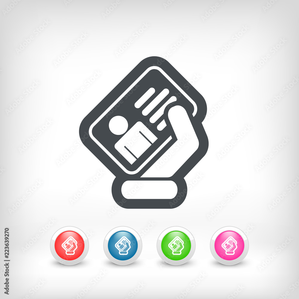 Identity card icon Identity card icon