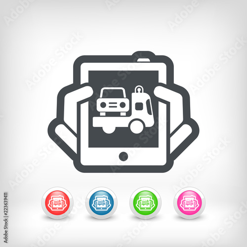 Car assistance icon