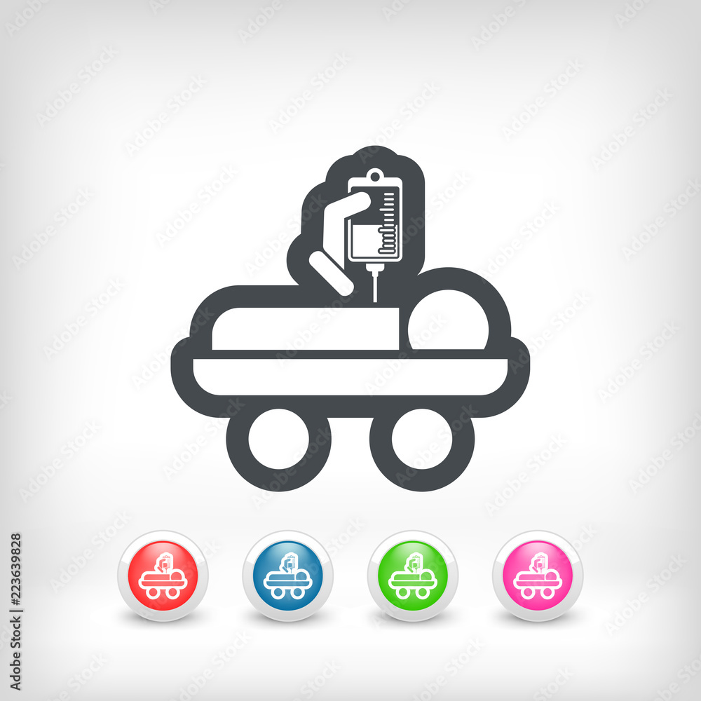 Fototapeta premium Hospital stretcher