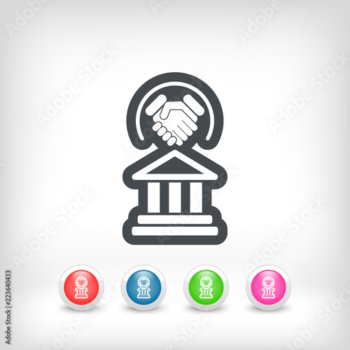 Legal agreement icon