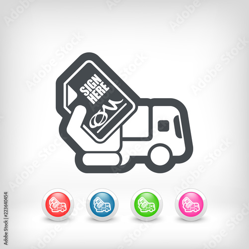 Delivery document sign
