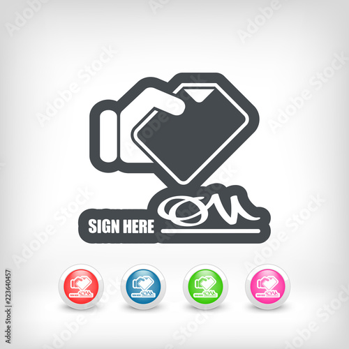 Signing up for receipt document