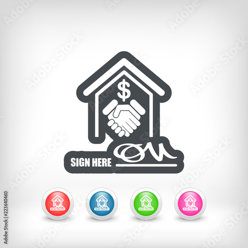 Banking agreement icon