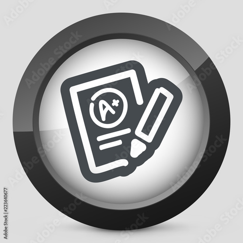 Excellent evaluation test icon