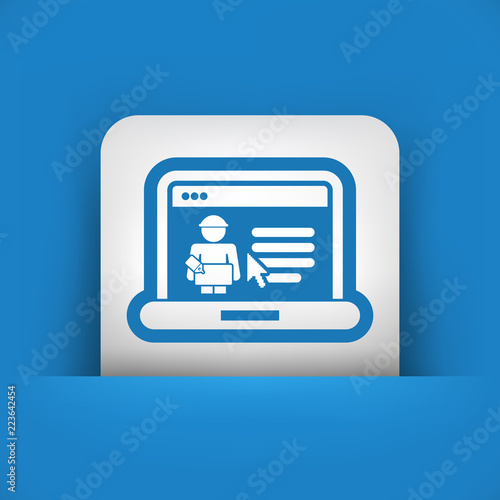 Delivery page of e-commerce website