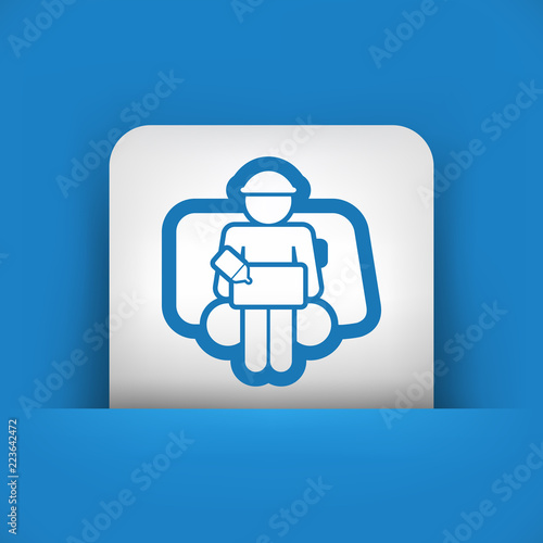 Bellboy concept icon