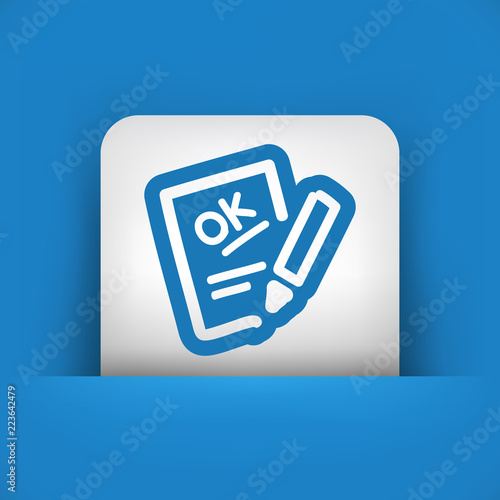 Positive evaluation icon