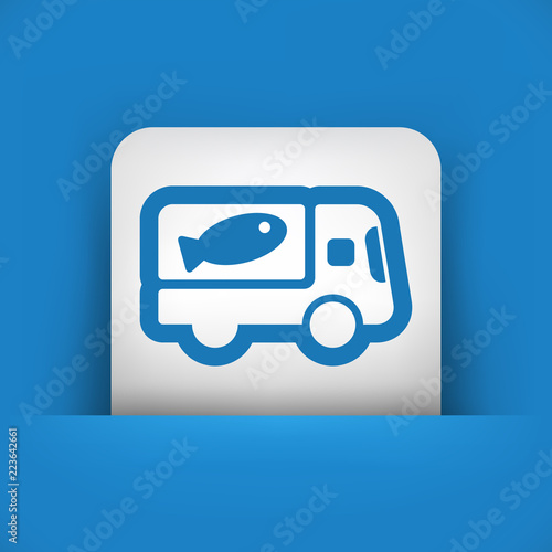 Fish van icon