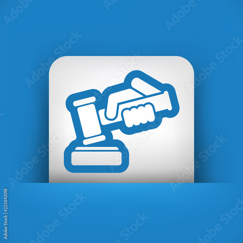 Hammer judge icon
