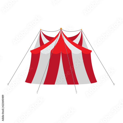 Isolated carnival tent