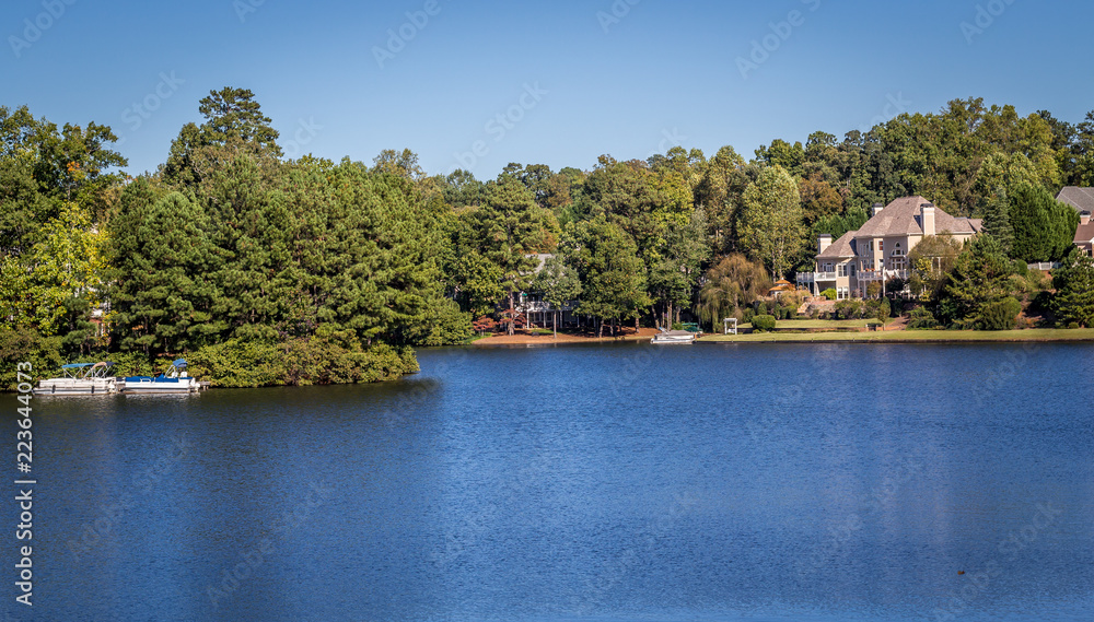 A view of the lake in Georgia