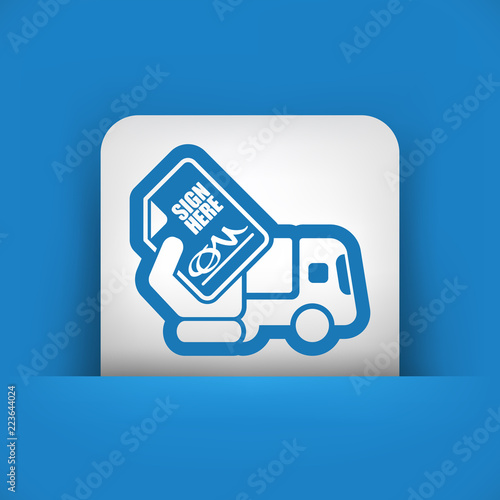 Delivery document sign