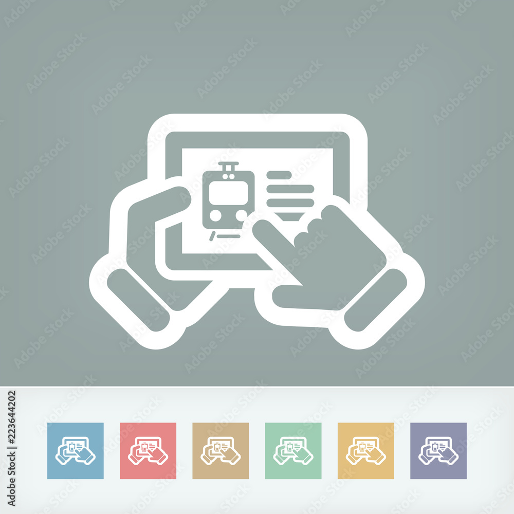 Travel agency website on tablet Travel agency website on tablet