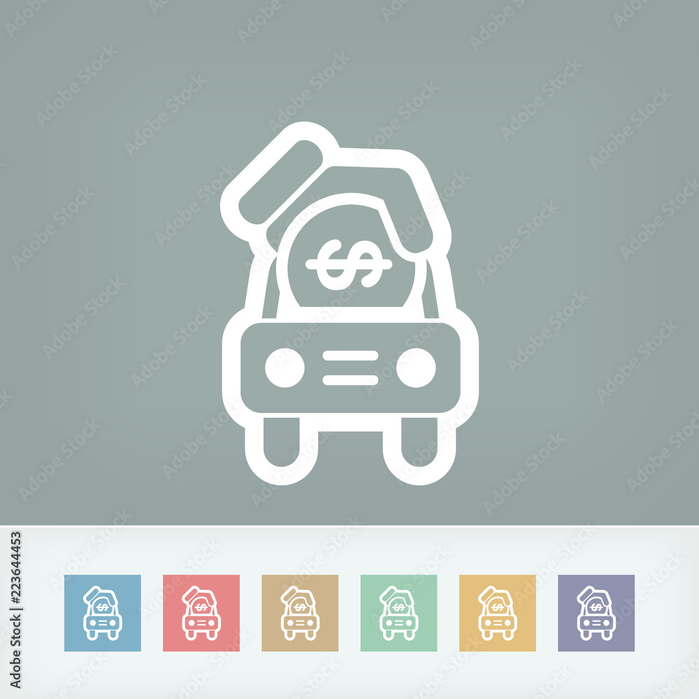 Car money icon