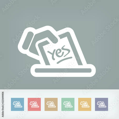 Vote concept icon