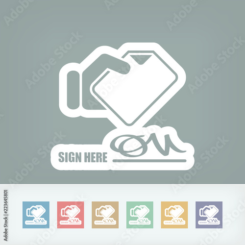 Signing up for receipt document