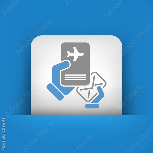 Mail with travel document
