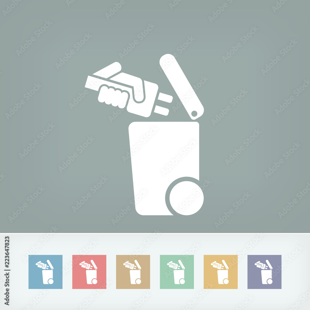 Separate waste collection icon Separate waste collection icon