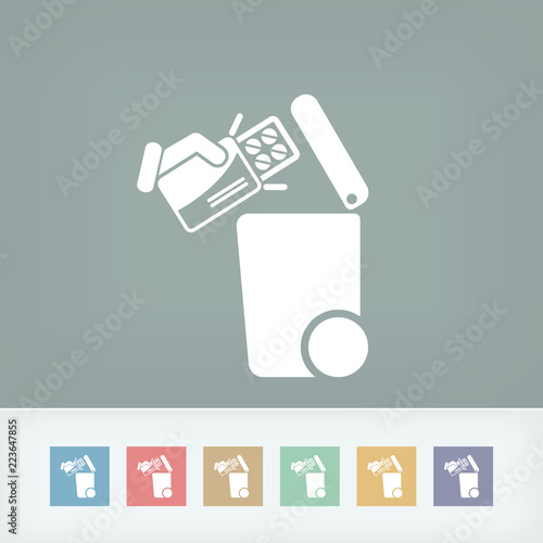 Separate waste collection icon