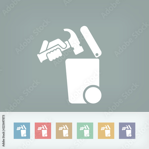 Separate waste collection icon