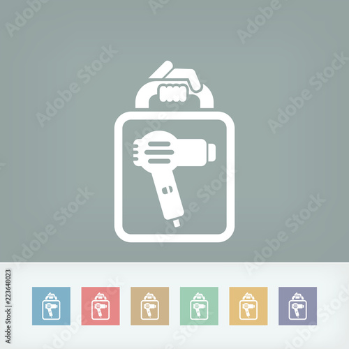 Hair dryer icon