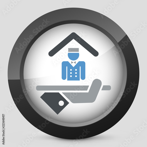 Hotel icon. Porter service.