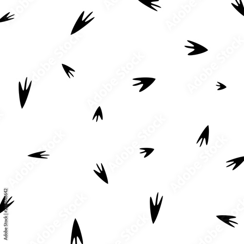Foot prints pattern. 