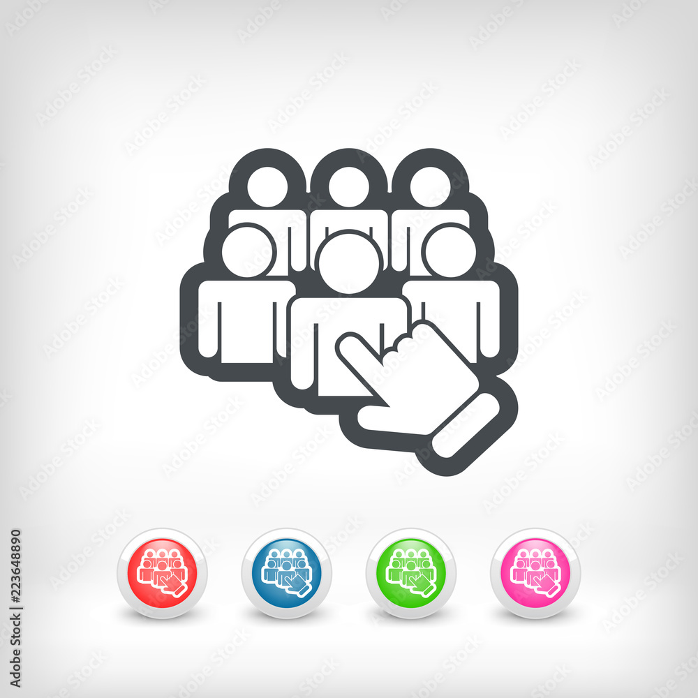 Staff selection icon Staff selection icon