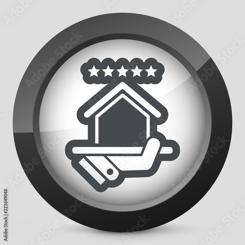 Top rating icon. House.