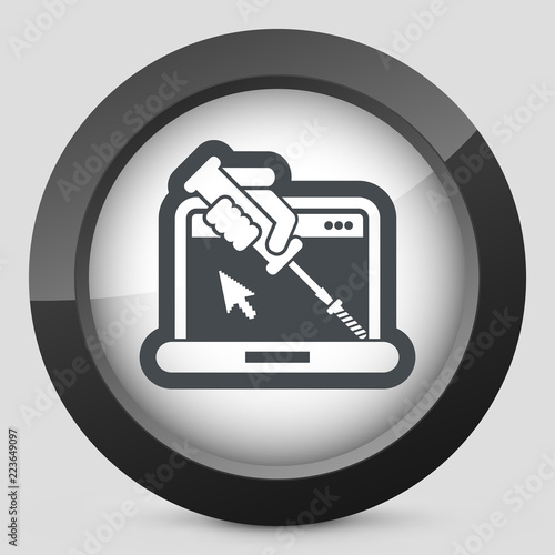 Computer assistance icon