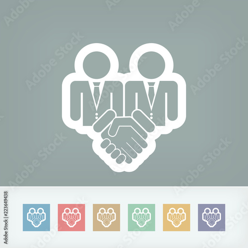 Corporate agreement icon