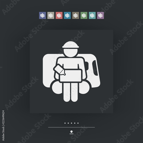 Bellboy concept icon