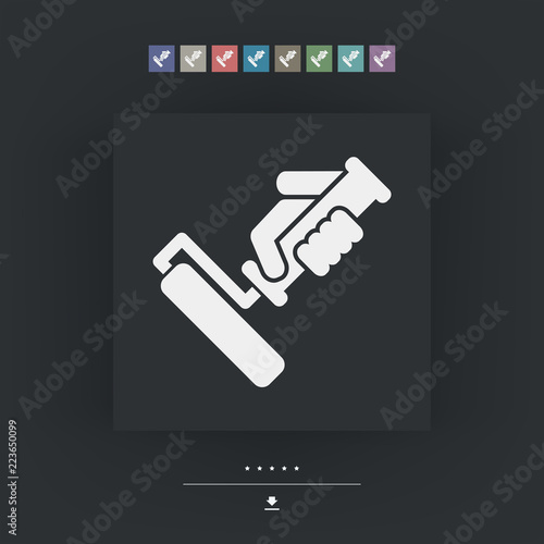 Painter roll icon