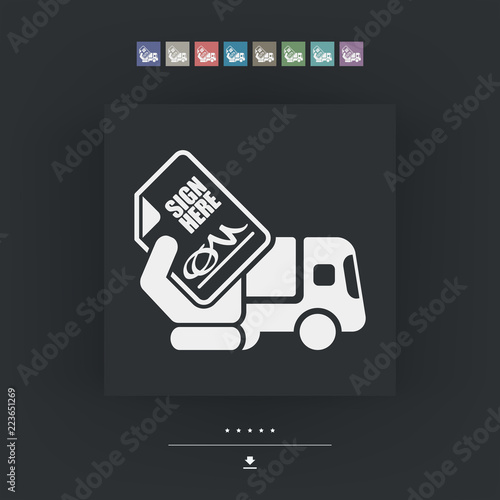Delivery document sign