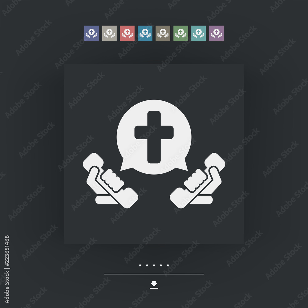 Obraz premium Church phone line