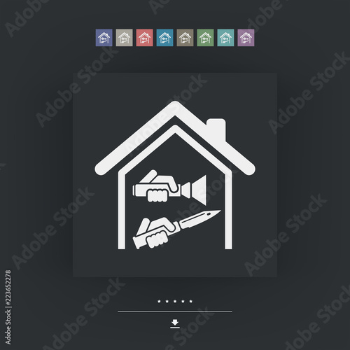 Domestic robbery with knife