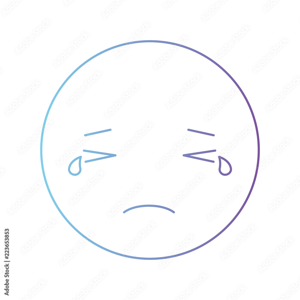 cartoon crying head kawaii character cartoon crying head kawaii character