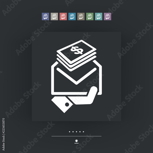 Envelope containing money (Dollars)